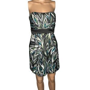 Y2K 90s Strapless Cocktail Party Dress SZ 1